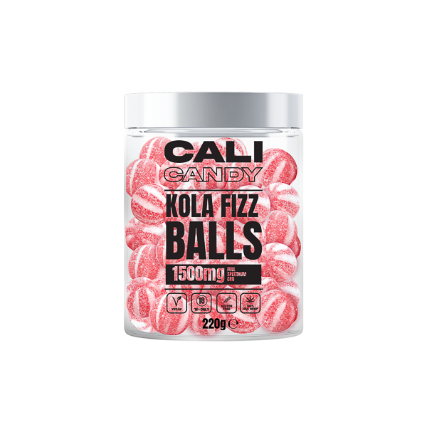 CALI CANDY MAX 1500mg Full Spectrum CBD Vegan Sweets  - 10 Flavours - Flavour: Super Sour Cherry