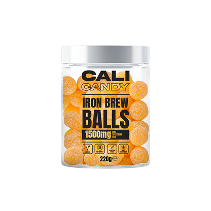 CALI CANDY MAX 1500mg Full Spectrum CBD Vegan Sweets  - 10 Flavours - Flavour: Iron Brew Balls