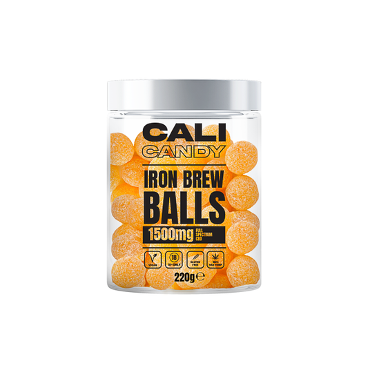 CALI CANDY MAX 1500mg Full Spectrum CBD Vegan Sweets  - 10 Flavours - Flavour: Iron Brew Balls