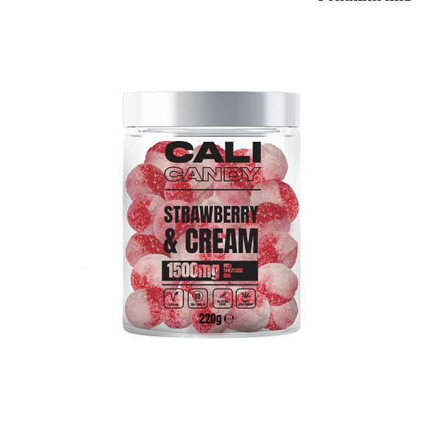 CALI CANDY MAX 1500mg Full Spectrum CBD Vegan Sweets  - 10 Flavours - Flavour: Super Sour Cherry