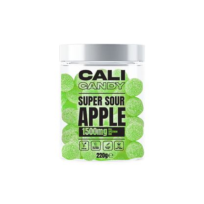 CALI CANDY MAX 1500mg Full Spectrum CBD Vegan Sweets  - 10 Flavours - Flavour: Super Sour Cherry