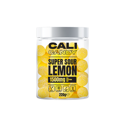 CALI CANDY MAX 1500mg Full Spectrum CBD Vegan Sweets  - 10 Flavours - Flavour: Super Sour Cherry