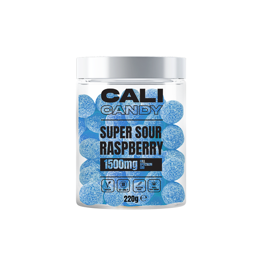 CALI CANDY MAX 1500mg Full Spectrum CBD Vegan Sweets  - 10 Flavours - Flavour: Super Sour Lemon