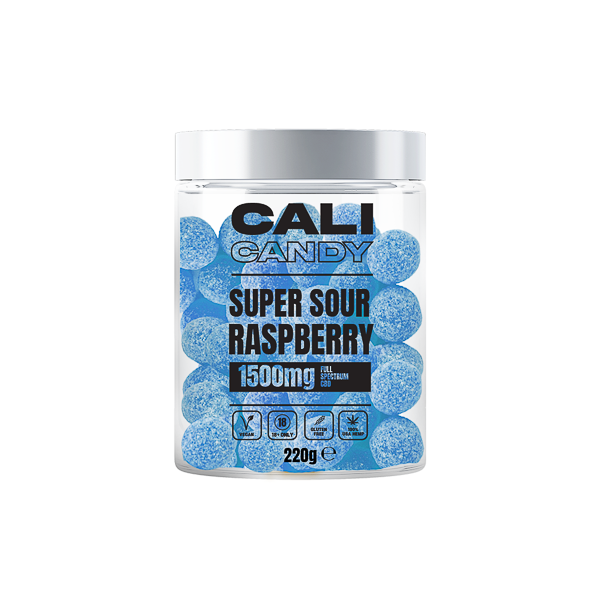 CALI CANDY MAX 1500mg Full Spectrum CBD Vegan Sweets  - 10 Flavours - Flavour: Super Sour Cherry