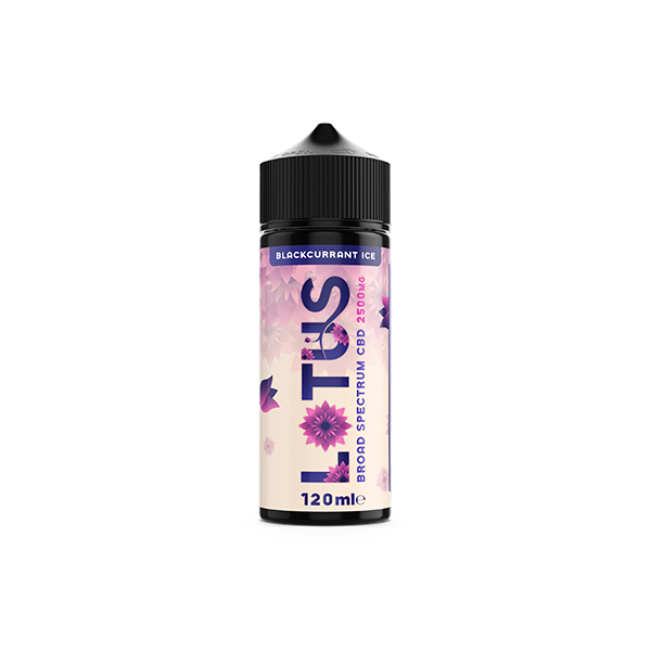 Lotus Leaf CBD 2500mg CBD Broad-Spectrum E-liquid 100ml (70VG/30PG) - Flavour: Grape Strawberry