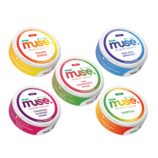 6mg Muse Nicotine Pouches (UK Made) - 20 Pouches - Flavour: Cola Ice