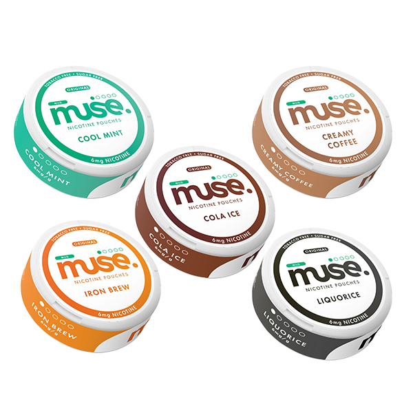 6mg Muse Original Nicotine Pouches - 20 Pouches - Flavour: Cola Ice