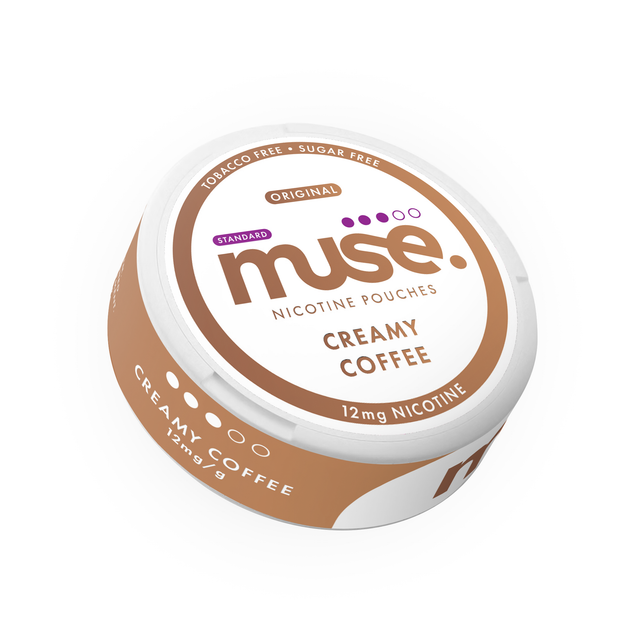 12mg Muse Original Nicotine Pouches - 20 Pouches - Flavour: Creamy Coffee