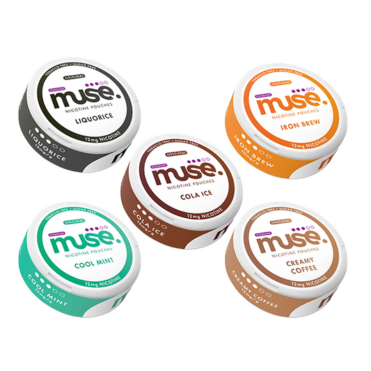 12mg Muse Original Nicotine Pouches - 20 Pouches - Flavour: Creamy Coffee