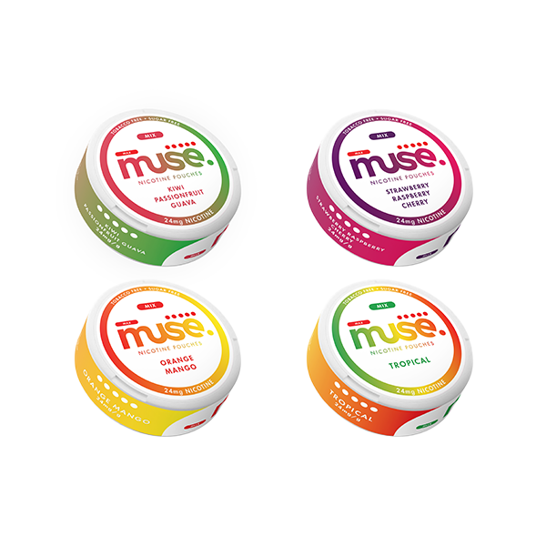 24mg Muse Nicotine Pouches - 20 Pouches - Flavour: Iron Brew