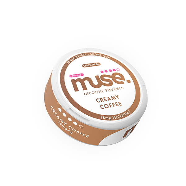 18mg Muse Nicotine Pouches (UK Made) - 20 Pouches - Flavour: Creamy Coffee