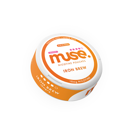 18mg Muse Nicotine Pouches - 20 Pouches - Flavour: Iron Brew