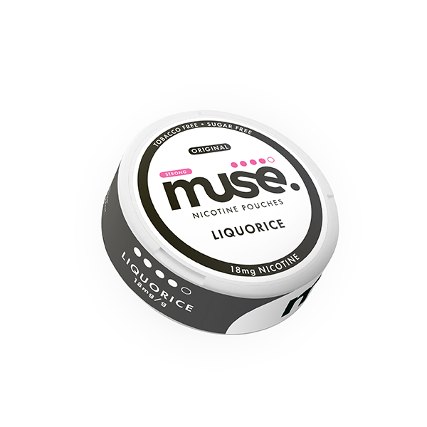 18mg Muse Nicotine Pouches (UK Made) - 20 Pouches - Flavour: Strawberry Raspberry Cherry