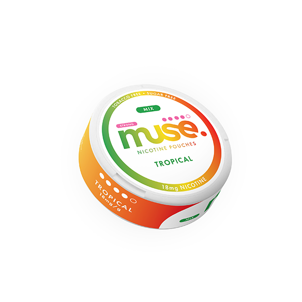 18mg Muse Nicotine Pouches (UK Made) - 20 Pouches - Flavour: Tropical