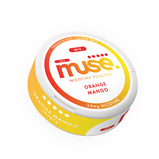 24mg Muse Nicotine Pouches - 20 Pouches - Flavour: Orange Mango