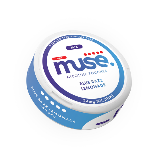 24mg Muse Nicotine Pouches - 20 Pouches - Flavour: Blue Razz Lemonade