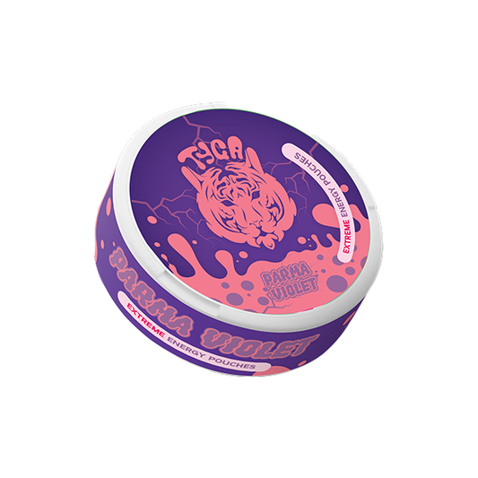 100mg Tyga Extreme Energy Pouches - 20 Pouches - Flavour: Parma Violet