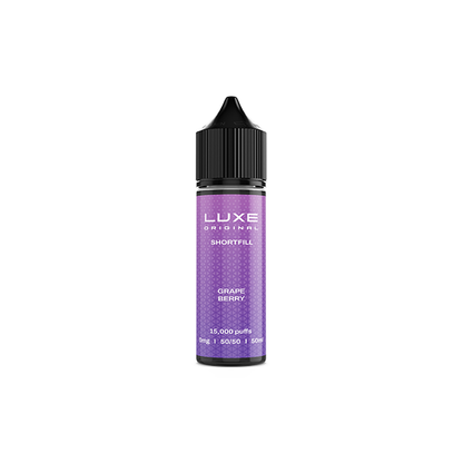 0mg LUXE Original 50ml Shortfill (50VG/50PG) - Flavour: Rainbow