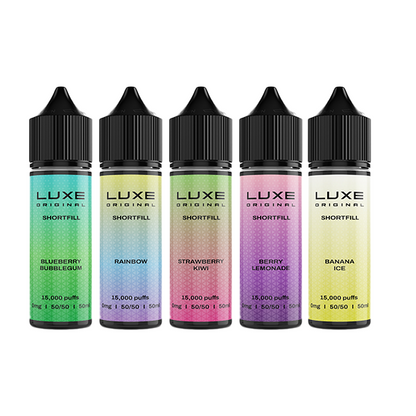 5 x 0mg LUXE Original 50ml Shortfill (50VG/50PG) - Multipack - Flavour: Berry Lemonade