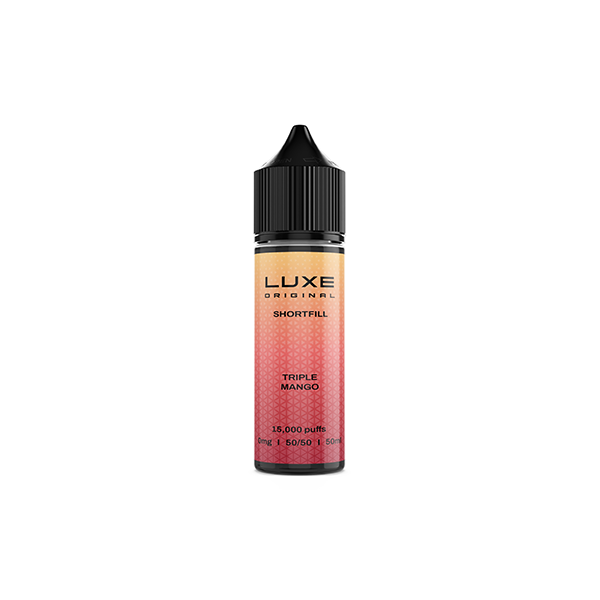 5 x 0mg LUXE Original 50ml Shortfill (50VG/50PG) - Multipack - Flavour: Banana Ice