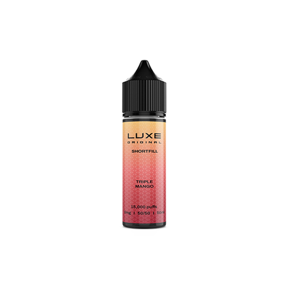 5 x 0mg LUXE Original 50ml Shortfill (50VG/50PG) - Multipack - Flavour: Fizzy Cherry