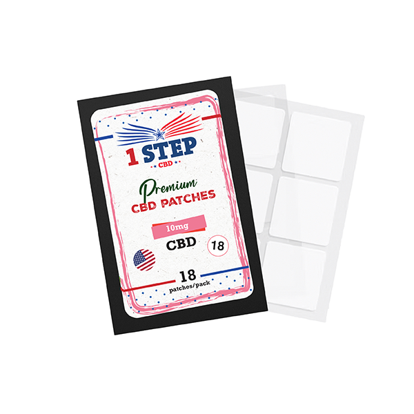 1 Step CBD 10mg CBD Patches - Quantity: 6 Patches