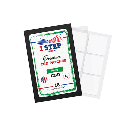 1 Step CBD 20mg CBD Patches - Quantity: 18 Patches