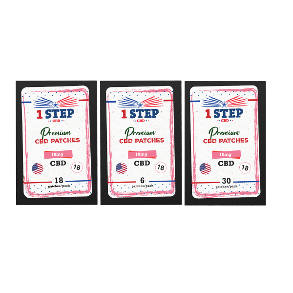 1 Step CBD 10mg CBD Patches - Quantity: 6 Patches