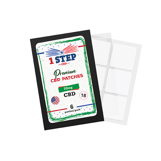 1 Step CBD 20mg CBD Patches - Quantity: 6 Patches