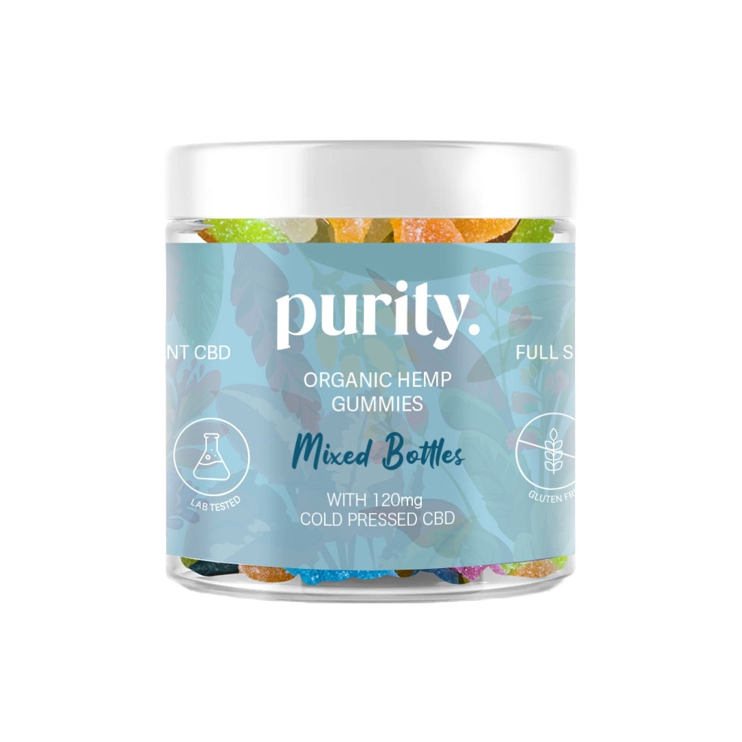 Purity 120mg Full-Spectrum CBD Vegan Gummies 150g - Gummies: Cherries