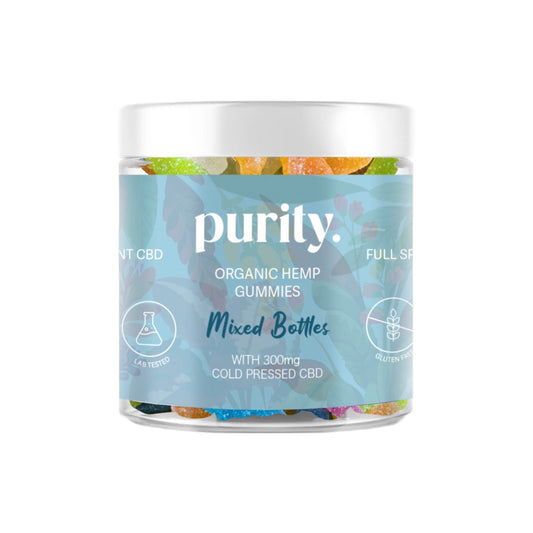 Purity 300mg Full-Spectrum CBD Vegan Gummies 150g - Gummies: Mixed Bottles