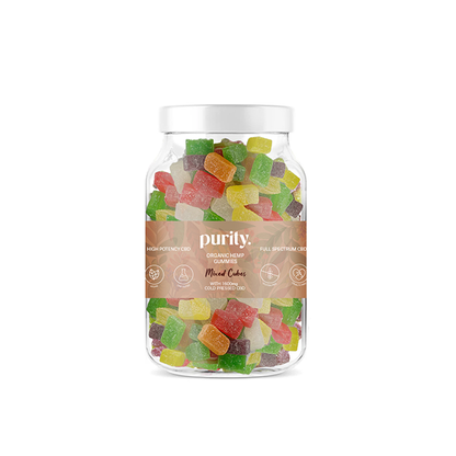 Purity 1600mg Full-Spectrum CBD Vegan Gummies 400g - Gummies: Cherries