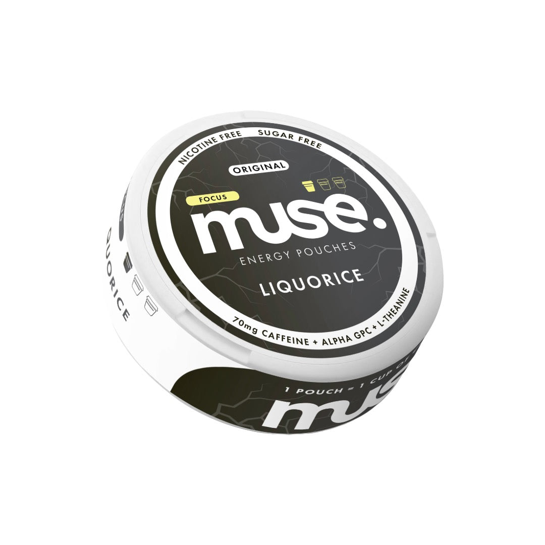 70mg Muse Focus Energy Pouches (UK Made) - 20 Pouches - Flavour: Tropical