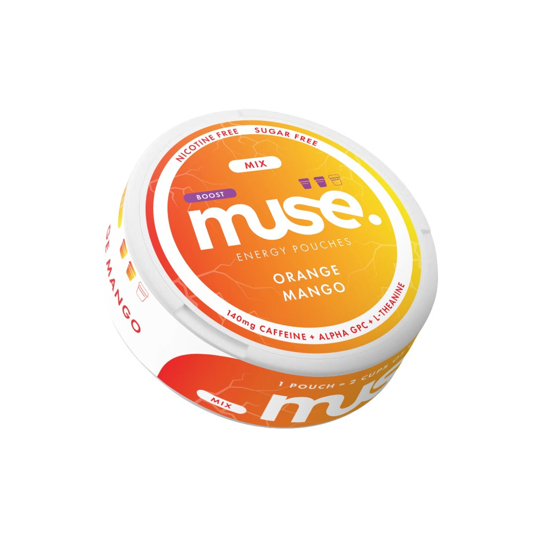 140mg Muse Boost Energy Pouches (UK Made) - 20 Pouches - Flavour: Tropical