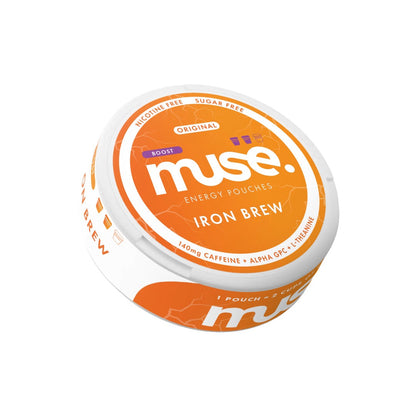 140mg Muse Boost Energy Pouches (UK Made) - 20 Pouches - Flavour: Orange Mango