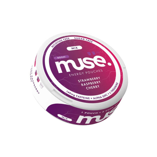 140mg Muse Boost Energy Pouches (UK Made) - 20 Pouches - Flavour: Orange Mango