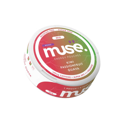 140mg Muse Boost Energy Pouches (UK Made) - 20 Pouches - Flavour: Tropical