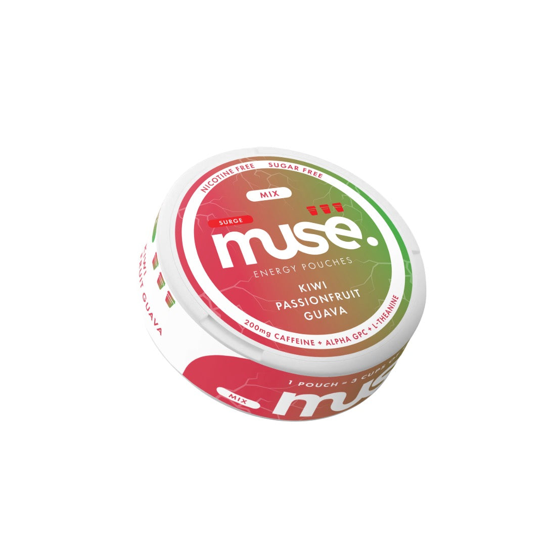 200mg Muse Surge Energy Pouches (UK Made) - 20 Pouches - Flavour: Tropical
