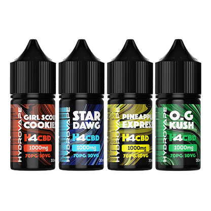 Hydrovape 1000mg H4 CBD E-liquid 30ml (70VG/30PG) - Flvaour: Grand Daddy Purple
