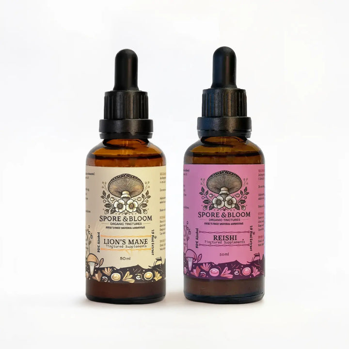 Spore & Bloom - Calm & Focus Stack – Lion’s Mane & Reishi
