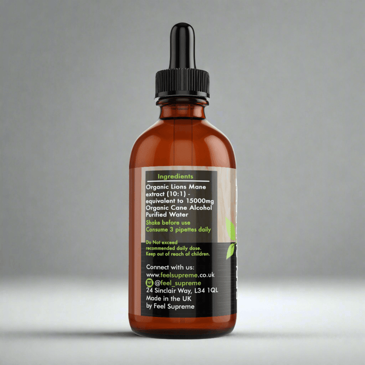 Feel Supreme - Lion's Mane Mushroom Extract (60ml Liquid Tincture)