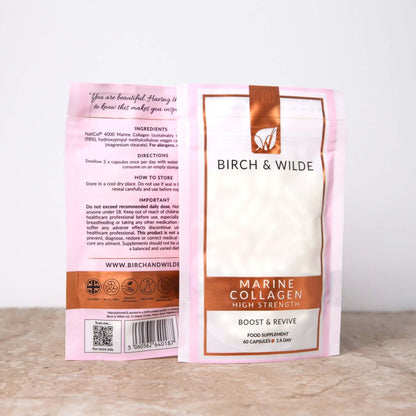 Marine Collagen Capsules x 60 | Monthly Refill Pouch