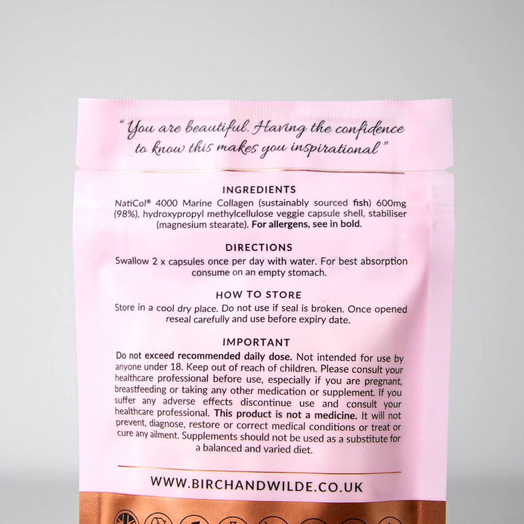 Marine Collagen Capsules x 60 | Monthly Refill Pouch