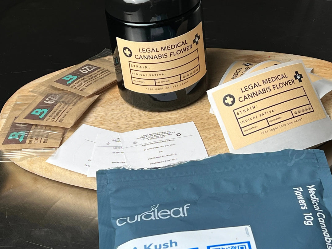 Medical Cannabis UV Storage Jar + FREE Humidity Packs
