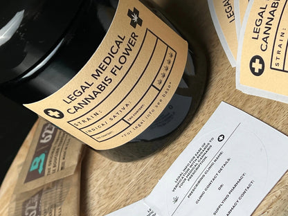Medical Cannabis UV Storage Jar + FREE Humidity Packs