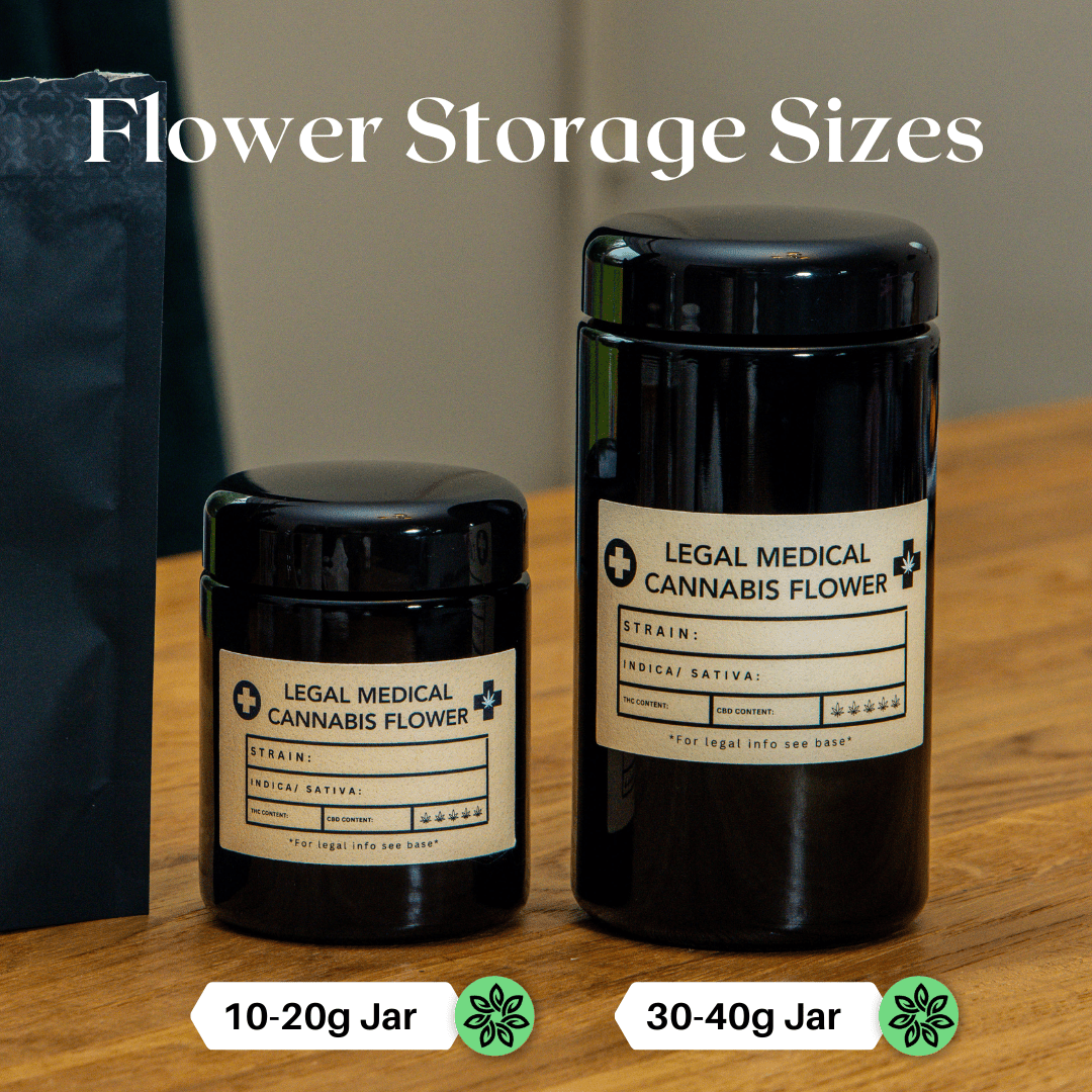 Medical Cannabis UV Storage Jar + FREE Humidity Packs