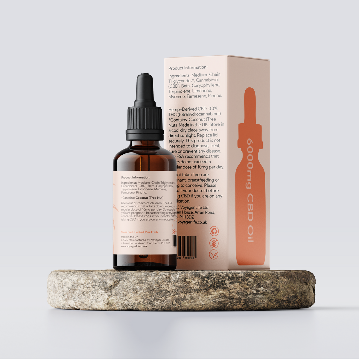 Voyager Life CBD Mend Oil 6000mg with Terpenes