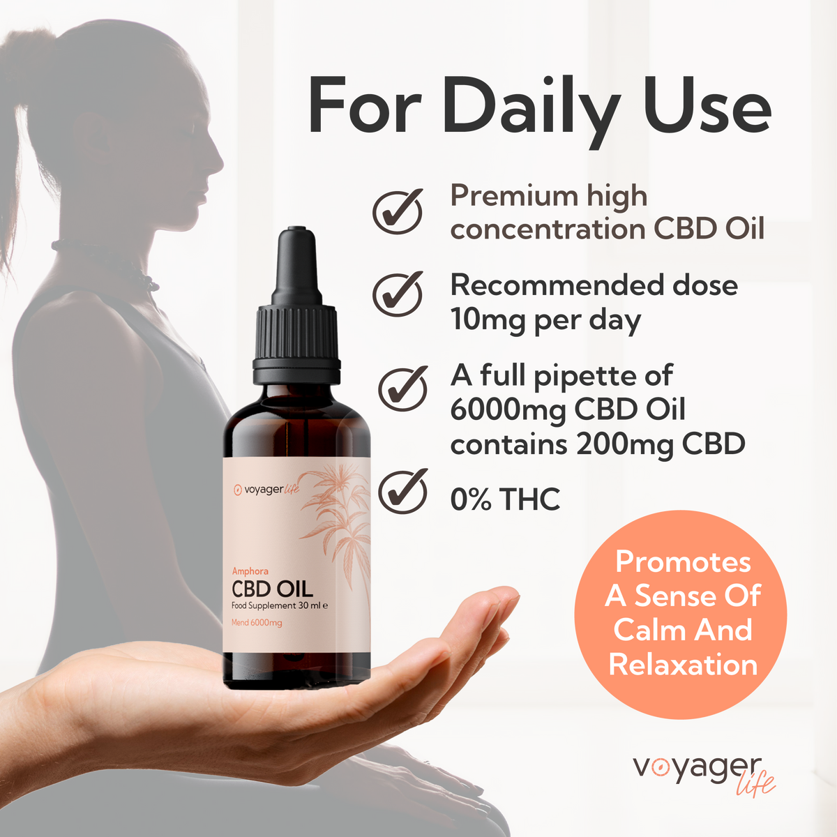 Voyager Life CBD Mend Oil 6000mg with Terpenes