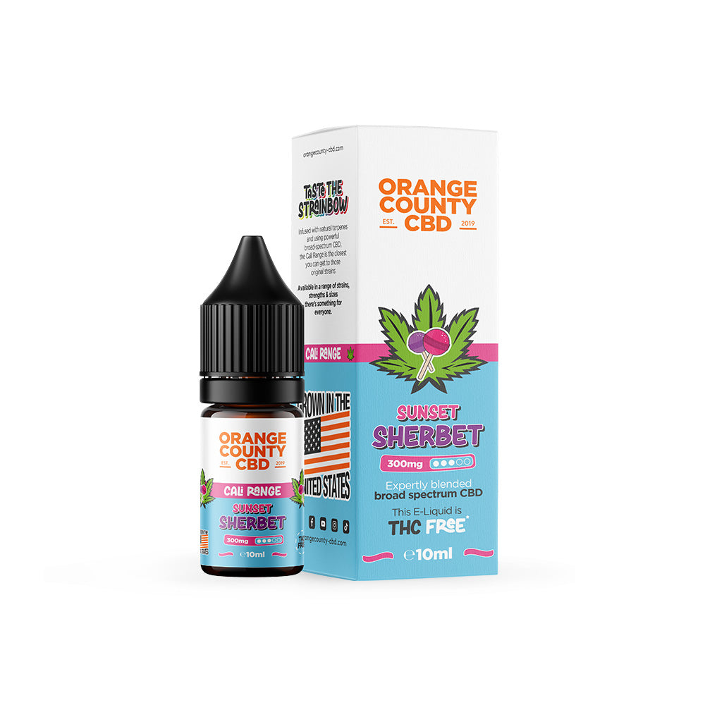 Orange County CBD - Sunset Sherbet CBD E-Liquid (10ml)
