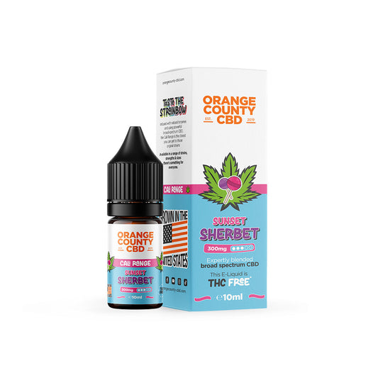 Orange County CBD - Sunset Sherbet CBD E-Liquid (10ml)